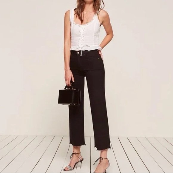 Reformation Lisa High Straight Jean - Picture 1 of 7